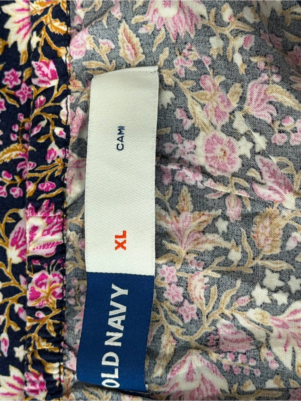 Old Navy Pink and Black Floral Maxi Dress Skirt - Picture 7 of 8
